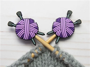 Fox and Pine Stitch Stoppers Yarn Ball Purple
