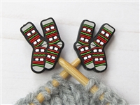 Fox and Pine Stitch Stoppers Christmas Socks