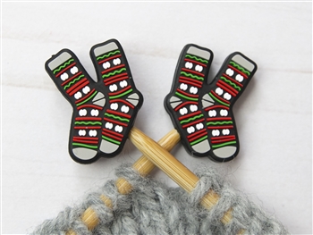 Fox and Pine Stitch Stoppers Christmas Socks