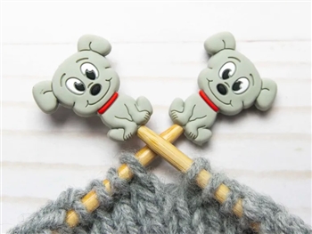 Fox and Pine Stitch Stoppers Grey Dog