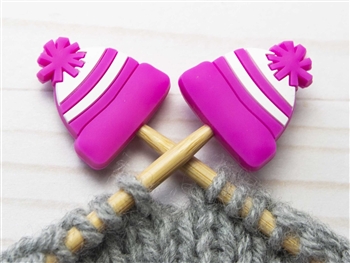 Fox and Pine Stitch Stoppers Pink Hat