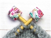 Fox and Pine Stitch Stoppers Pink Paisley Hexagons