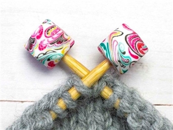 Stitch Stoppers Pink Paisley Hexagons