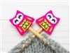 Fox and Pine Stitch Stoppers Pink Owl