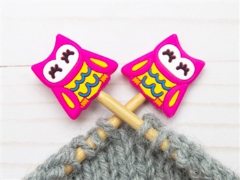 Fox and Pine Stitch Stoppers Pink Owl