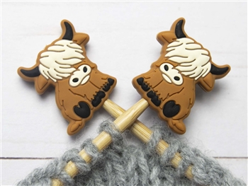 Fox and Pine Stitch Stoppers Highland Cow