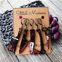 Gentle Island Knits Stitch Markers: Horror Movie