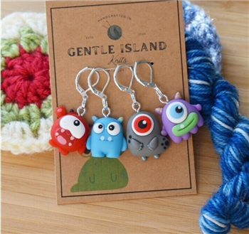 Gentle Island Knits Stitch Markers:  Monster Cuties