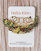 Hello Kim Stitch Markers: Butterflies