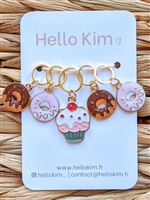 Hello Kim Stitch Markers: Donuts