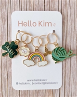 Hello Kim Stitch Markers: Memories of Ireland