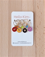Hello Kim Stitch Markers: Little Hearts #3