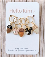 Hello Kim Stitch Markers: Nutcrackers