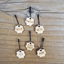 Katrinkles Increase/Decrease Stitch Marker Set/ Pin/ Wood