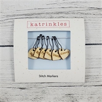 Katrinkles Instruction Stitch Marker Set/ Pin/ Wood