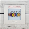 Katrinkles Knit Round Stitch Marker Set/ Ring/ Mirrored Acrylic