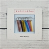 Katrinkles Ruler Stitch Marker Set/ Ring/ Acrylic