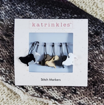 Katrinkles Sheep Stitch Marker Acrylic Pins