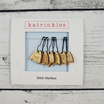 Katrinkles Sweater Stitch Marker/ Pin/ Wood