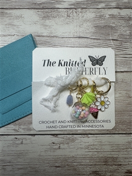 The Knitted Butterfly Stitch Markers:  Pastel Pretties