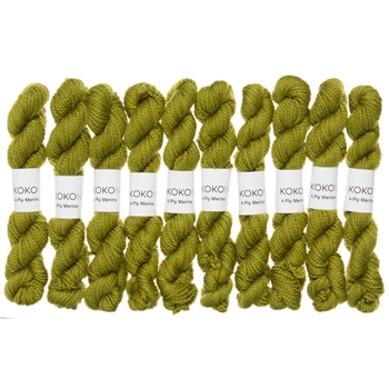 Kokon Fingering Weight Merino 10gr Cacti mini skein