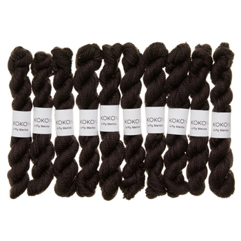 Kokon Fingering Weight Merino 10gr Night mini skein