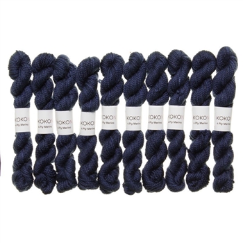 Kokon Fingering Weight Merino 10gr Sea mini skein