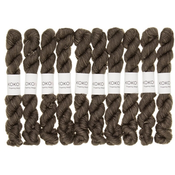 Kokon Fingering Weight Merino 10gr Smoke mini skein