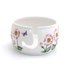 Lenny Mud Yarn Bowl: Pink Daisy