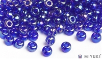 Miyuki 6/0 Glass Beads 177 Transparent Cobalt AB 30gr