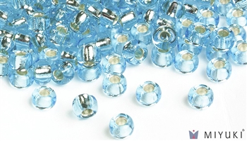 Miyuki 6/0 Glass Beads 18 Silverlined Pale Sky Blue 30gr