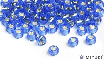 Miyuki 6/0 Glass Beads 19 Silverlined Cornflower Blue 30gr