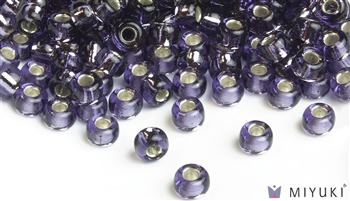 Miyuki 6/0 Glass Beads 24 Silverlined Lavender 30gr