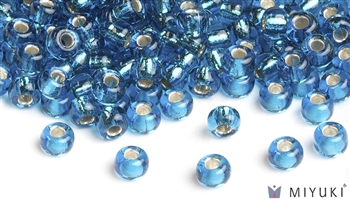 Miyuki 6/0 Glass Beads 25 Silverlined Capri Blue 30gr