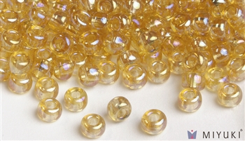 Miyuki 6/0 Glass Beads 251 Transparent Pale Gold AB 30gr