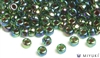 Miyuki 6/0 Glass Beads 344 Cobalt-lined Green AB 30gr