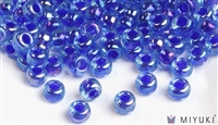 Miyuki 6/0 Glass Beads 353 Cobalt-lined Sapphire AB 30gr