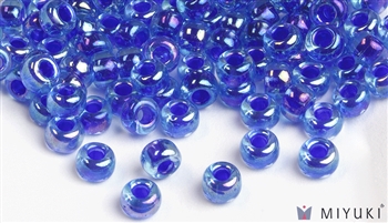 Miyuki 6/0 Glass Beads 353 Cobalt-lined Sapphire AB 30gr