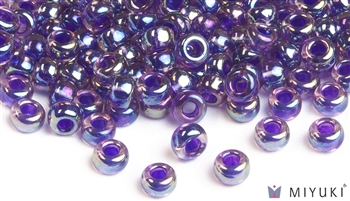 Miyuki 6/0 Glass Beads 356 Purple-lined Amethyst AB 30gr