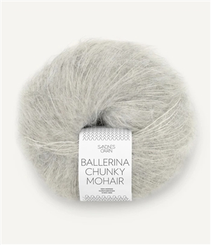 Ballerina Chunky Mohair 1022 Light Grey Melange