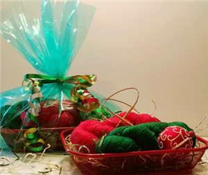 Merino Silk Lace Holiday Basket