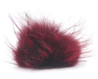 Raccoon Pom-Pom w/ Snap 005 Wine/Red