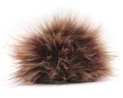 Raccoon Pom-Pom w/ Snap 150 Natural (Discontinued)