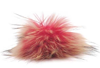 Raccoon Pom-Pom w/ Snap 511 Red with Olive (Discontinued)