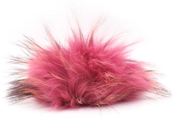 Raccoon Pom-Pom w/ Snap 601 Raspberry (Discontinued)