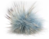 Raccoon Pom-Pom w/ Snap 605 Light Blue