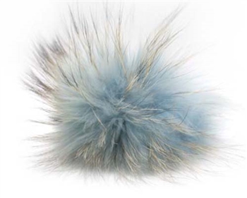 Raccoon Pom-Pom w/ Snap 605 Light Blue