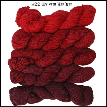 Mad Hatter Mini Skein Packs 22 Off With Her Red (Final Sale)