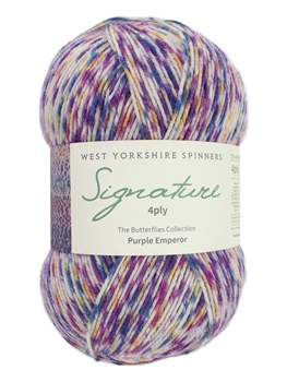 Signature 4ply Butterflies 1244 Purple Emperor