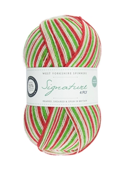Signature 4ply Christmas 989 Candy Cane